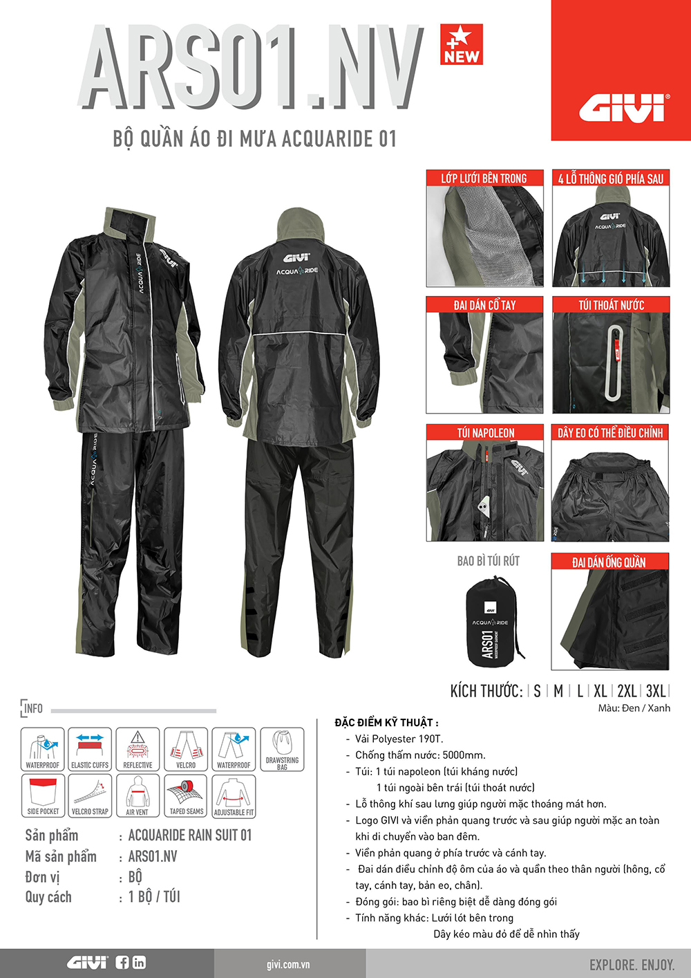 Ao mua Givi ARS01.NV