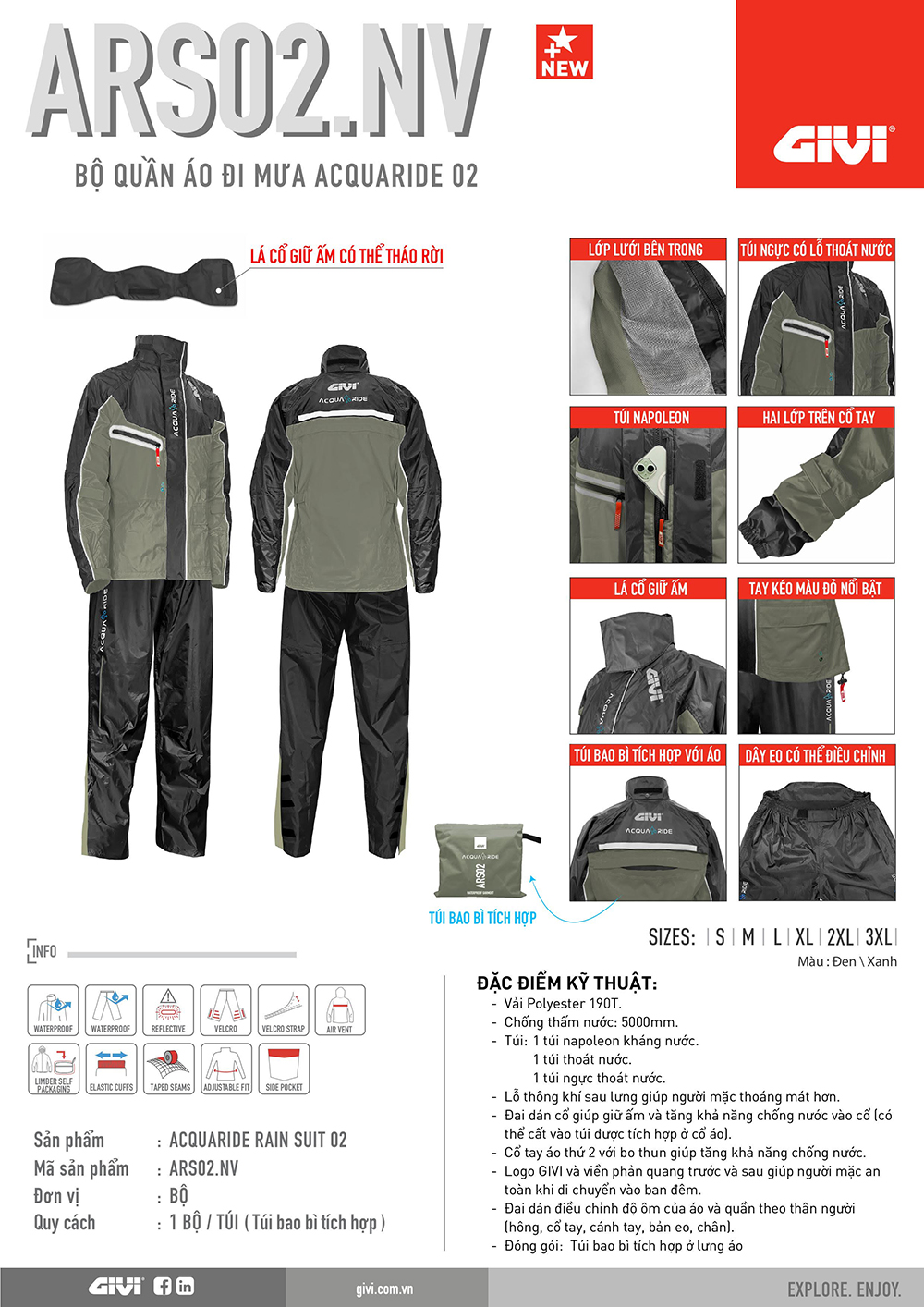 Ao mua Givi ARS02.NV